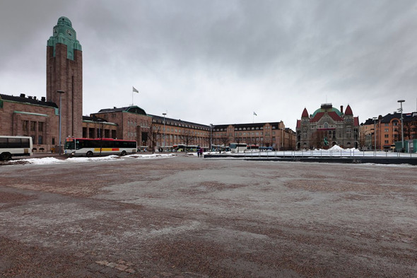 Хельсинки после снегопада