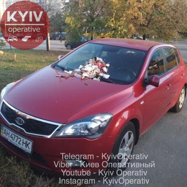 В Киеве оригинально предупредили \"героя парковки\" (фото)