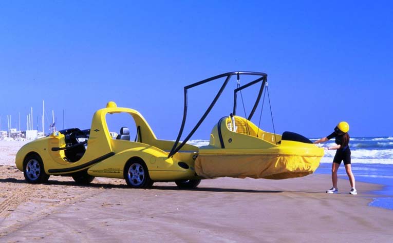 Rinspeed X-Dream — автомобиль с катером на воздушной подушке