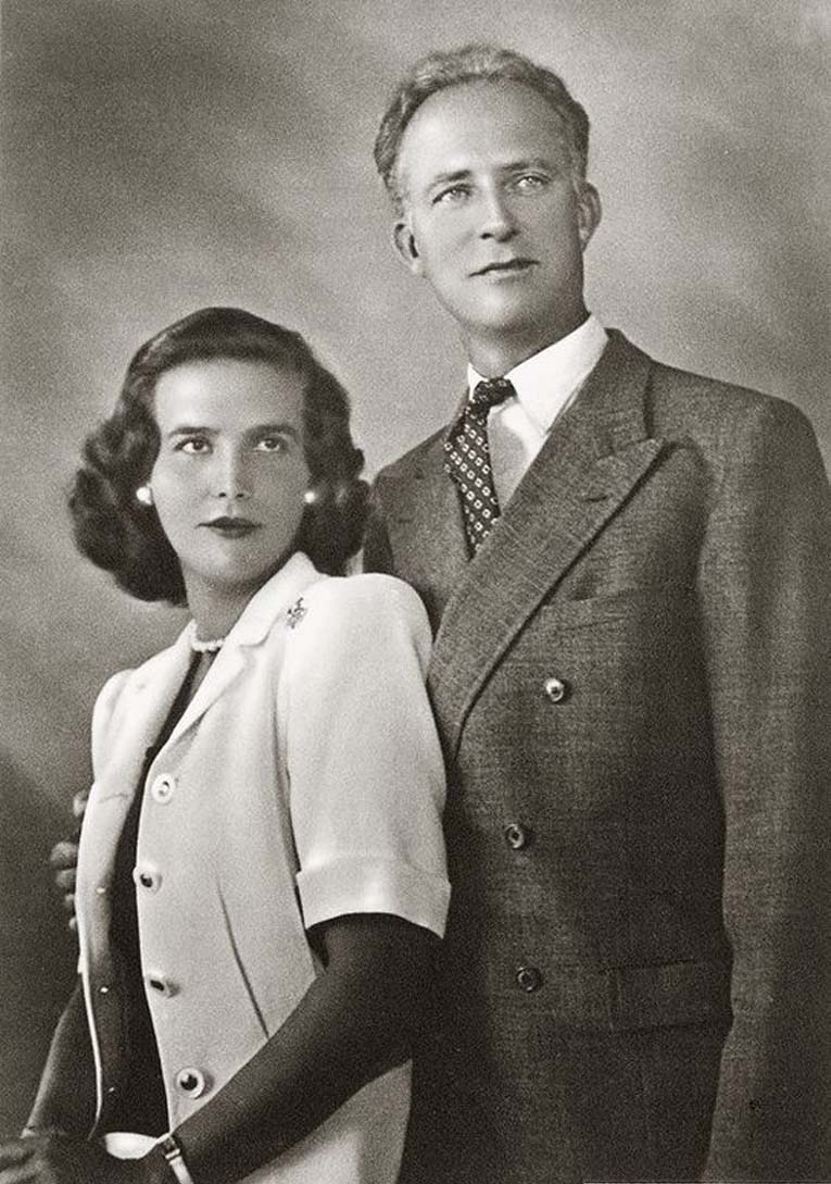 Король Бельгии Леопольд III и принцесса Лилиан де Рети