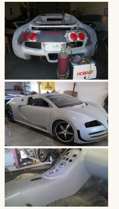 Старый VW Passat превратили в Bugatti Veyron (Фото)