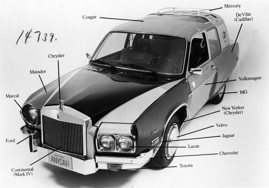 Как выглядят автомобили, собранные из 40 разных машин