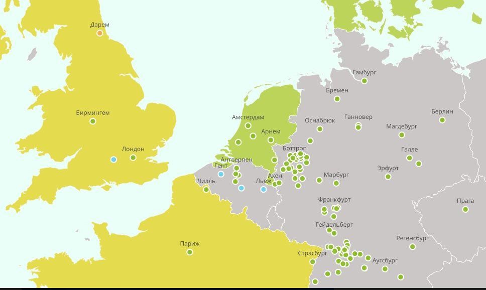 Появилась карта с городами, в которых отказались использовать дизельное топливо