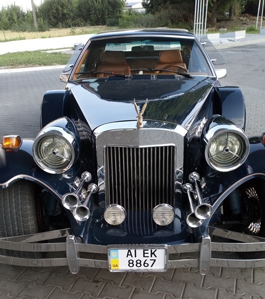 В Украине появился редкий автомобиль с позолотой