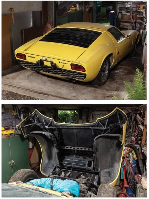 Уникальный Lamborghini Miura 1969, найденный в гараже. Фото