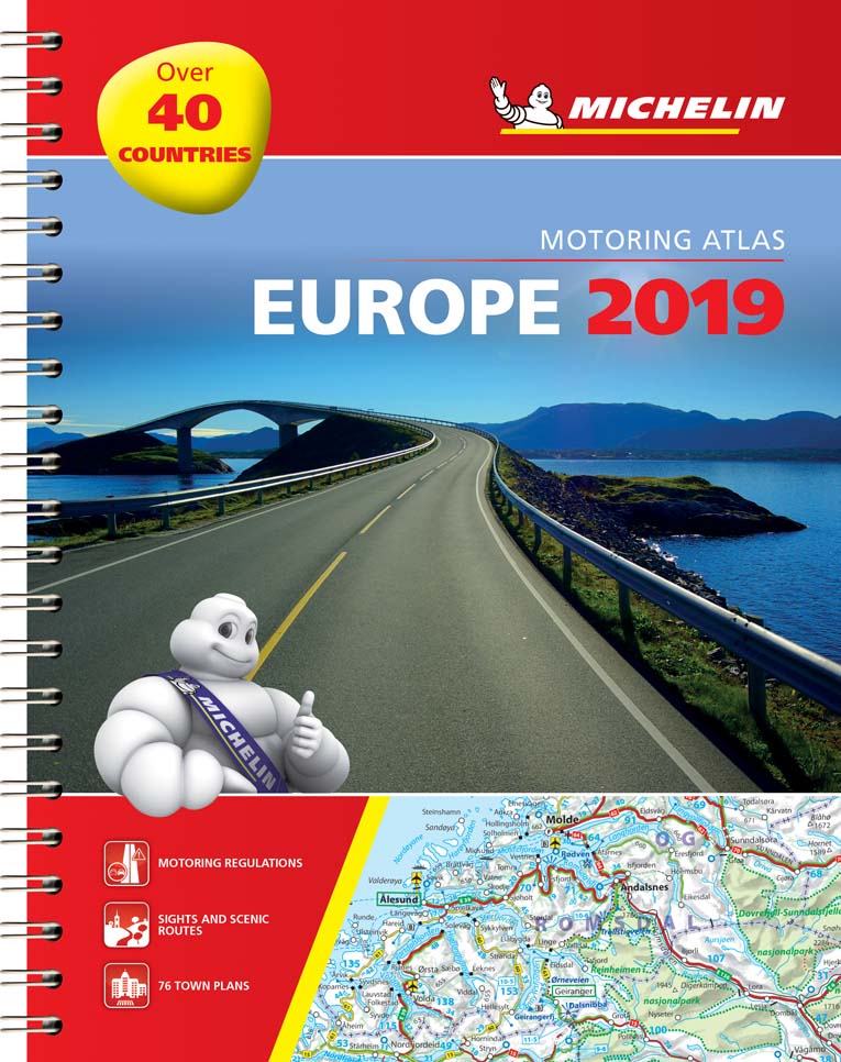 Карта Европы Michelin Europe Atlas