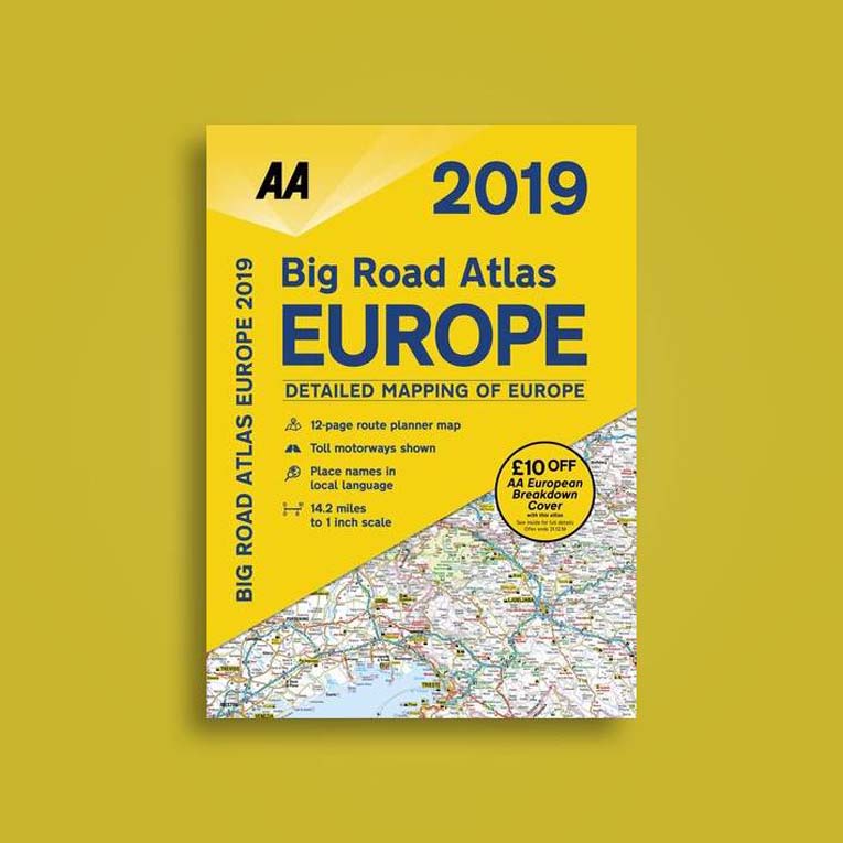 The 2019 Road Atlas Europe