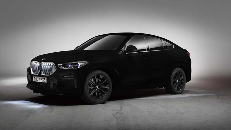 Новый BMW X6 стал первым в мире автомобилем с покрытием Vantablack VBx2
