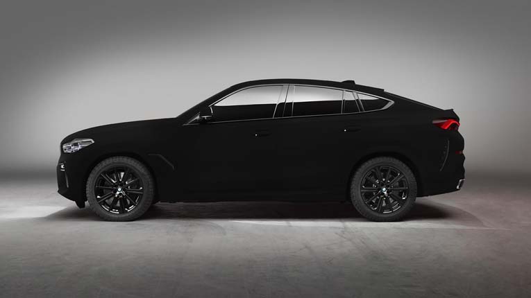 Познакомьтесь с самым черным автомобилем в мире — BMW X6 с покрытием Vantablack VBx2, краской, разработанной для космоса