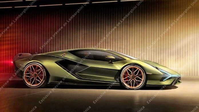 Опубликовано первое изображение гибрида Lamborghini