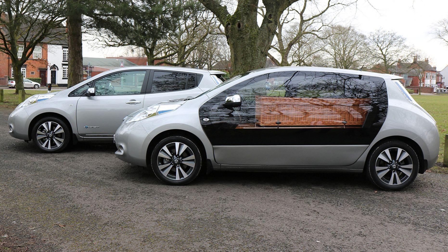 Экологичный катафалк: показан самый жуткий тюнинг Nissan Leaf