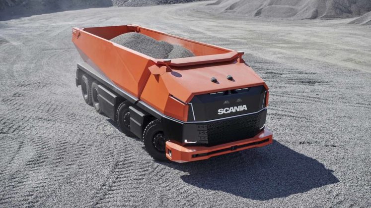 Scania показала беспилотный самосвал