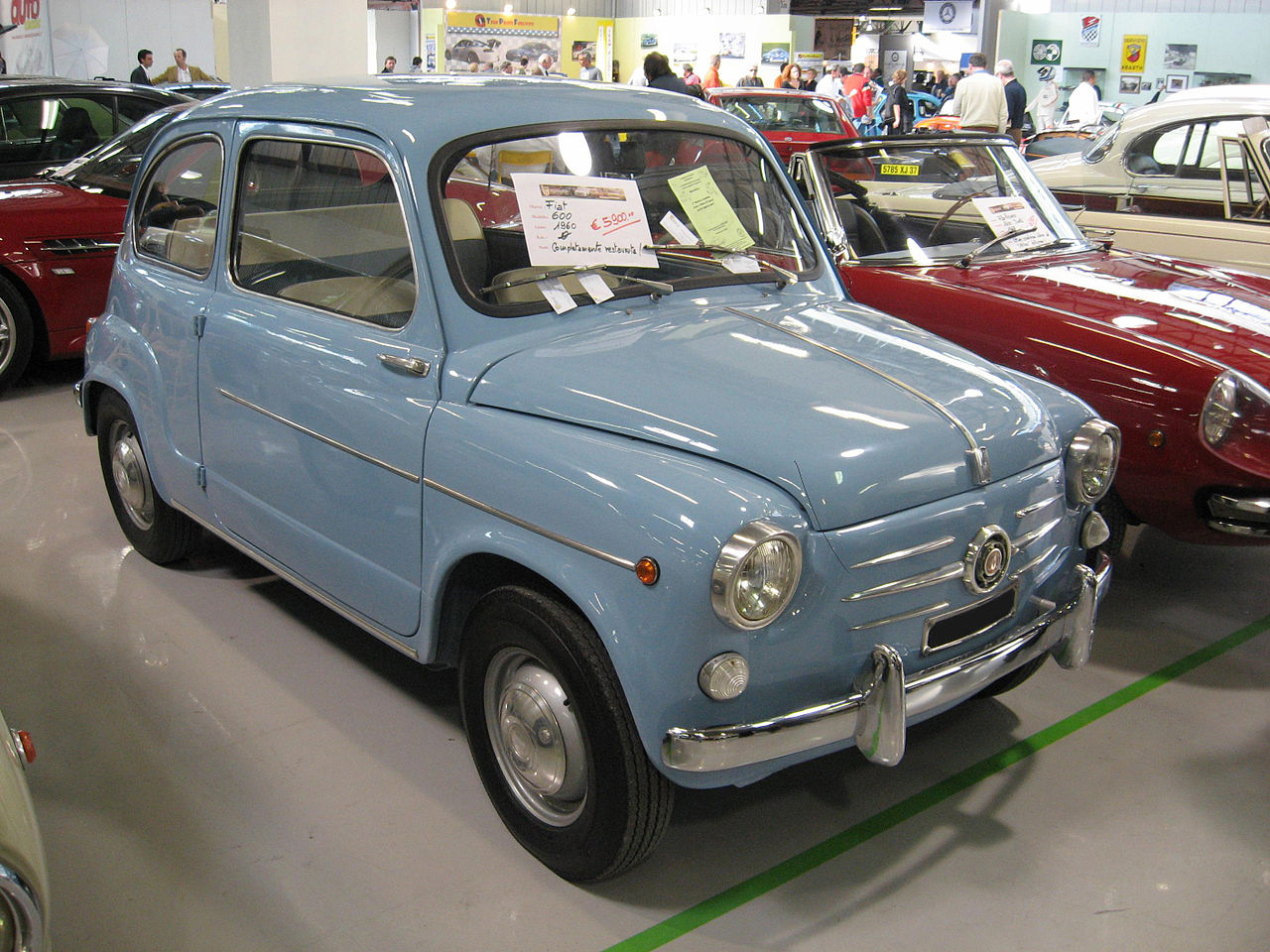 Fiat 600 — прообраз дизайна ЗАЗ-965