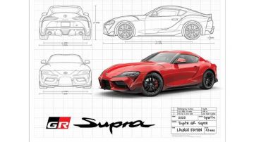 Теперь вы можете заказать официальный постер Toyota Supra 2020 бесплатно