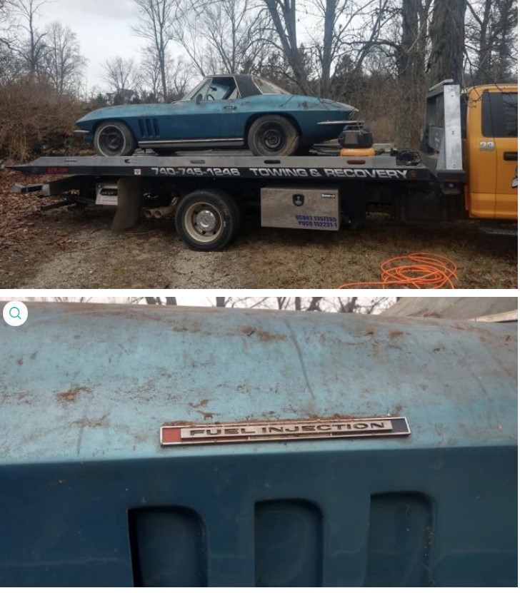 Редчайший Chevrolet Corvette нашли под горой мусора