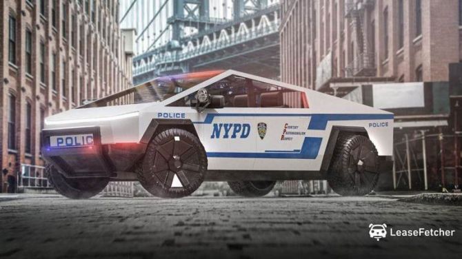 В Сети показали Tesla Cybertruck для полиции и скорой помощи