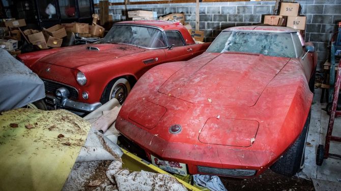 В США обнаружили гараж с 50-ю раритетными авто и горой запчастей