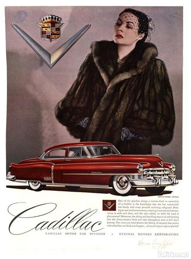 Женщины на рекламных постерах Cadillac начала 50-х годов (ФОТО)
