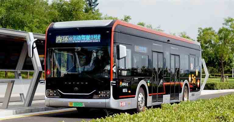 Yutong запустил беспилотные автобусы с помощью 5G
