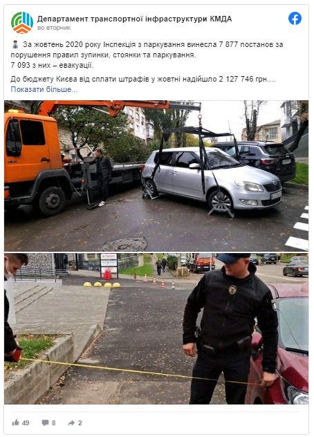 Украинские «герои парковки» пополнили бюджет страны на 2 миллиона гривен