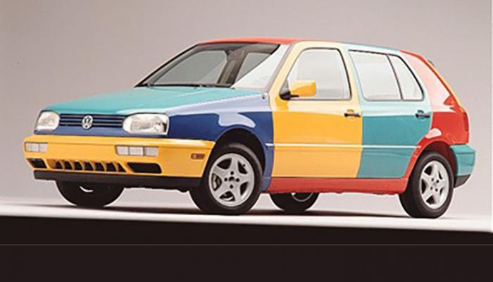 Четырехцветный VW Golf - не 