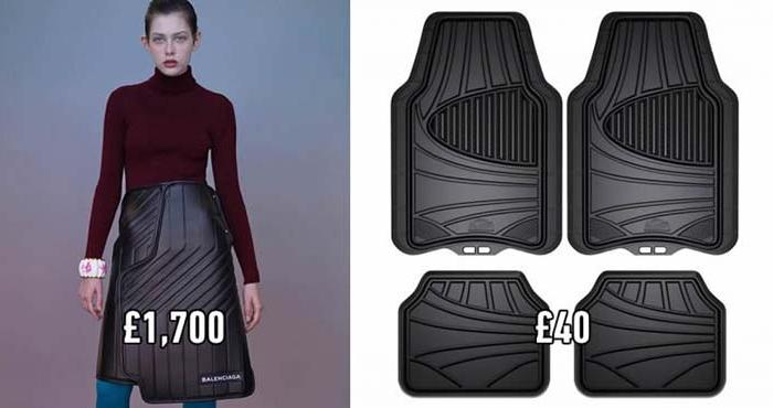 Абсурд: $2300 за юбку, которая выглядит как коврик из машины