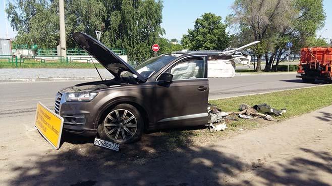 Почему Audi Q7 разорвало пополам в этой аварии